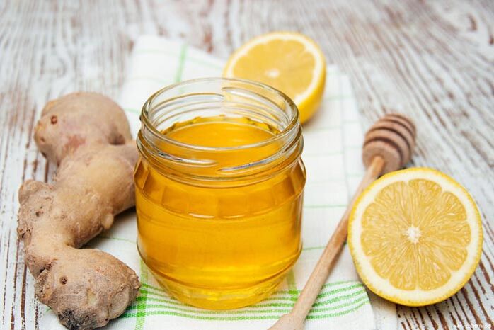 Potency of Honey with Ginger and Lemon