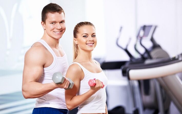 Exercise with dumbbells to increase effectiveness